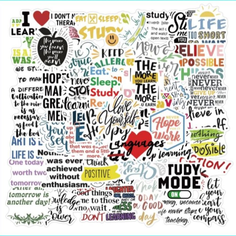 FREE Shipping | 50 Stickers | Lifelong Learner | Glossy Finish | Brand New